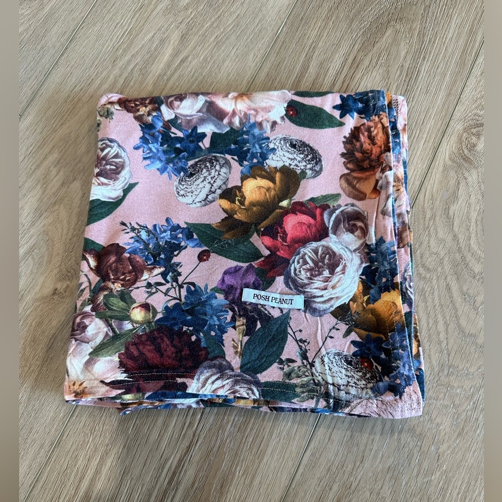 Posh peanut bamboo large swaddle blanket